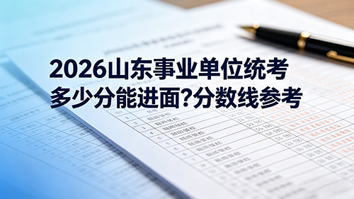2026山东事业单位统考多少分能进面?分数线参考